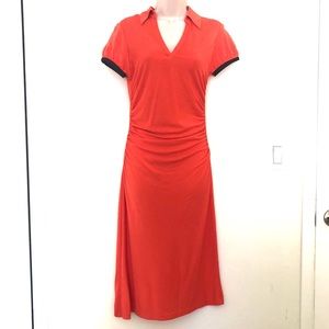 Diane vonFustenberg Vintage coral sz 4 preppy shirt dress